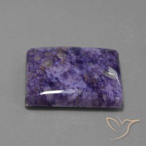 Charoite Viola medio naturale da 54.21 ct, Taglio a baguette, Opaco