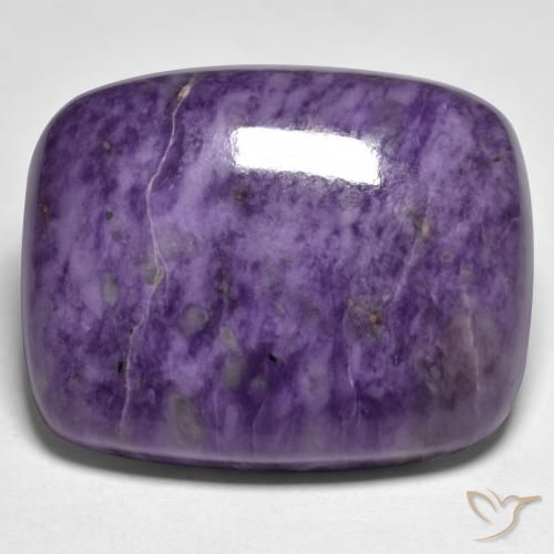 45.47ct Naturale Viola scuro Charoite, Cuscino, Opaco