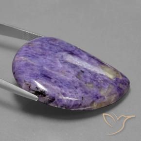 Charoite Viola medio naturale da 54.00 ct, Taglio a fantasia, Opaco