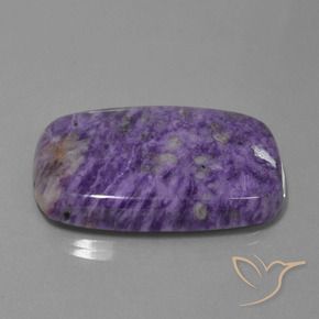 Charoite Viola scuro naturale da 63.74 ct, Cuscino, Opaco