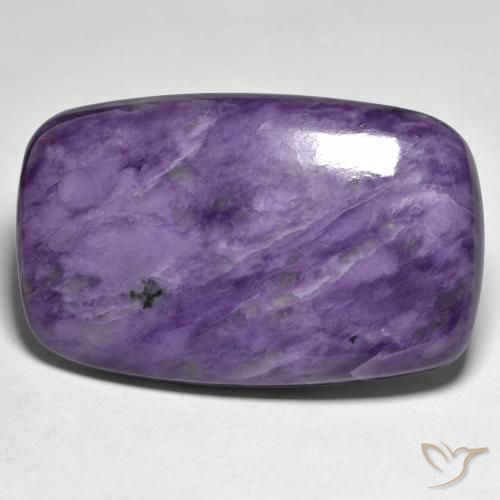 61.30ct Naturale Velluto Viola Viola Charoite, Cuscino, Opaco