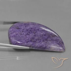 Charoite Viola scuro naturale da 79.11 ct, Taglio a fantasia, Opaco