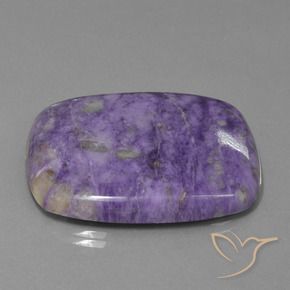 Charoite Viola scuro naturale da 65.45 ct, Cuscino, Opaco
