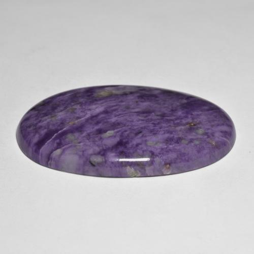 Caroite naturale viola da 72,93 ct, taglio ovale, opaco