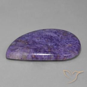 Charoite Viola scuro naturale da 73.19 ct, Taglio a fantasia, Opaco
