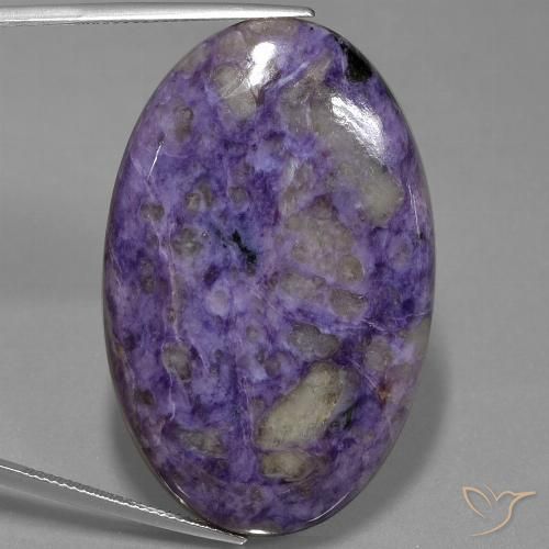 71.35ct Naturale Viola medio Charoite, Ovale, Opaco