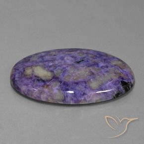 Charoite Viola medio naturale da 71.35 ct, Ovale, Opaco