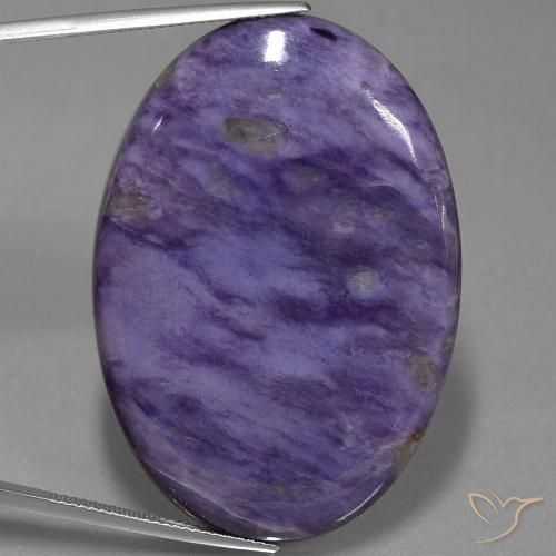 71.34ct Naturale Viola medio Charoite, Ovale, Opaco