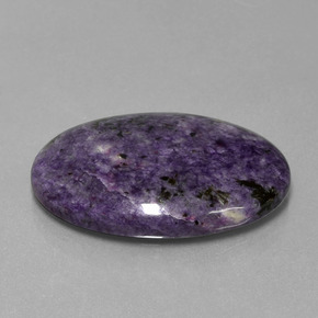 Charoite Viola scuro naturale da 26.72 ct, Taglio ovale, Opaco