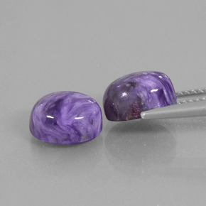 Caroite naturale viola da  ct, taglio ovale, opaco