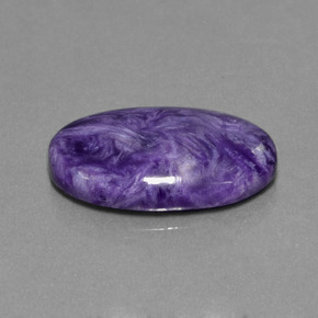 Charoite Viola naturale da 11.96 ct, Taglio ovale, Opaco