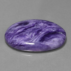 Charoite Viola naturale da 18.41 ct, Taglio ovale, Opaco