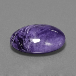 Charoite Viola naturale da 17.74 ct, Taglio ovale, Opaco