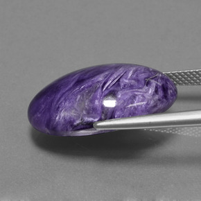 Charoite Viola naturale da 17.74 ct, Taglio ovale, Opaco