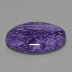 Caroite naturale viola da 19,87 ct, taglio ovale, opaco