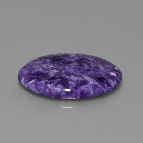 Caroite naturale viola da 15,55 ct, taglio ovale, opaco