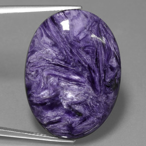 Charoite Viola naturale da 31.24 ct, Taglio ovale, Opaco