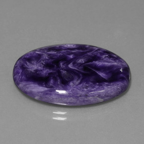 Charoite Viola naturale da 29.31 ct, Taglio ovale, Opaco