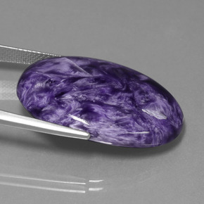 Charoite Viola naturale da 29.31 ct, Taglio ovale, Opaco