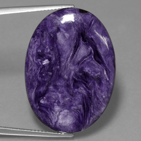 Charoite Viola naturale da 21.79 ct, Taglio ovale, Opaco