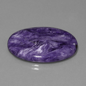 Charoite Viola naturale da 21.79 ct, Taglio ovale, Opaco
