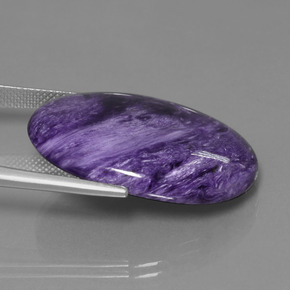 Charoite Viola naturale da 29.05 ct, Taglio ovale, Opaco