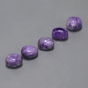 Gemme di Charoite Viola naturale da  ct, Ovale, Opaco