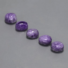 Gemme di Charoite Viola naturale da  ct, Ovale, Opaco