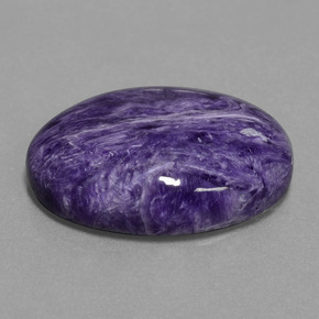 Caroite naturale viola da 22,07 ct, taglio ovale, opaco