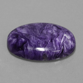 Caroite naturale viola da 19,61 ct, taglio ovale, opaco