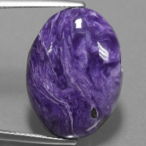Charoite Viola naturale da 16.32 ct, Taglio ovale, Opaco