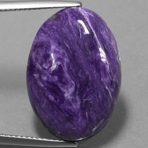 Caroite naturale viola da 16,36 ct, taglio ovale, opaco