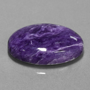 Caroite naturale viola da 16,36 ct, taglio ovale, opaco