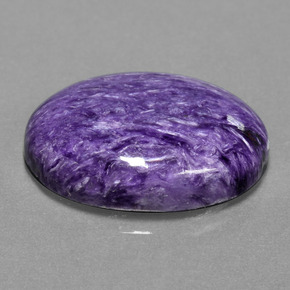 Caroite naturale viola da 15,38 ct, taglio ovale, opaco