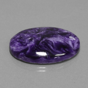 Caroite naturale viola da 29,03 ct, taglio ovale, opaco