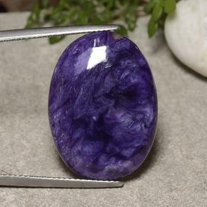 Charoite Viola naturale da 18.80 ct, Taglio ovale, Opaco