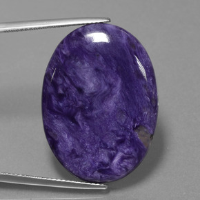Charoite Viola naturale da 25.19 ct, Taglio ovale, Opaco
