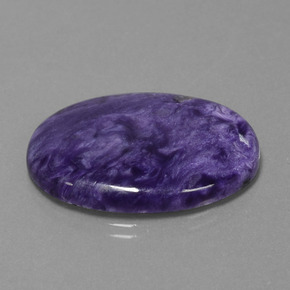 Charoite Viola naturale da 25.19 ct, Taglio ovale, Opaco