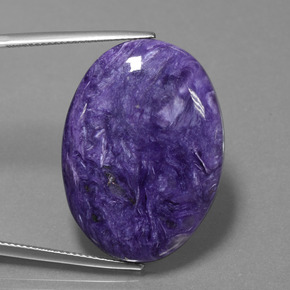 Charoite Viola naturale da 29.96 ct, Taglio ovale, Opaco