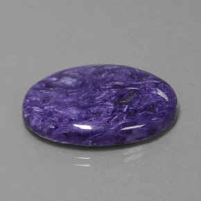 Charoite Viola naturale da 29.96 ct, Taglio ovale, Opaco