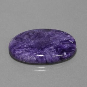 Caroite naturale viola da 26,43 ct, taglio ovale, opaco