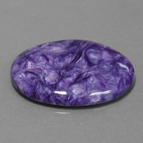 Charoite Viola naturale da 28.06 ct, Taglio ovale, Opaco