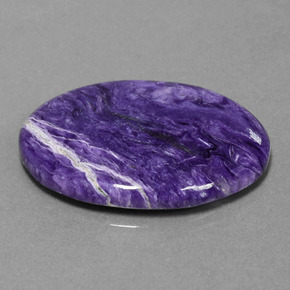 Caroite naturale viola da 23,27 ct, taglio ovale, opaco