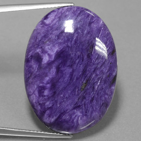Charoite Viola naturale da 33.07 ct, Taglio ovale, Opaco