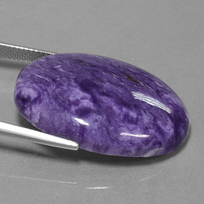 Charoite Viola naturale da 33.07 ct, Taglio ovale, Opaco
