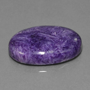 Charoite Viola naturale da 22.70 ct, Taglio ovale, Opaco