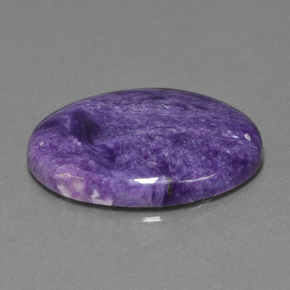 Caroite naturale viola da 16,68 ct, taglio ovale, opaco