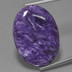 Charoite Viola naturale da 15.89 ct, Taglio ovale, Opaco