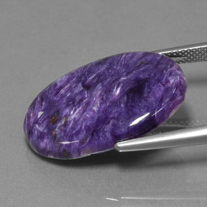 Charoite Viola naturale da 15.89 ct, Taglio ovale, Opaco