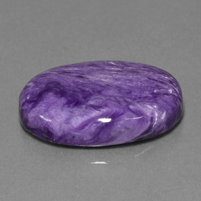 Charoite Viola naturale da 22.78 ct, Taglio ovale, Opaco